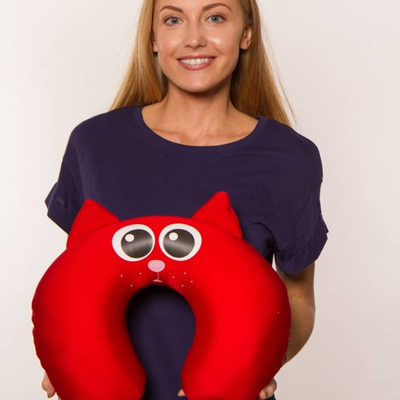 Дорожная подушка-подголовник антистресс "Искорка"