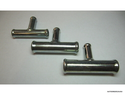 Трубка тройник 20х12х20мм металл угол 90 гр.(цена за 10 шт.)