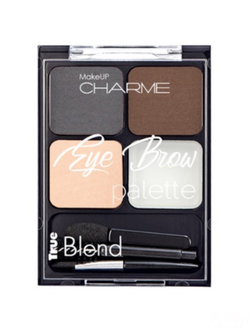 CHARME Набор теней для коррекции бровей с закрепляющим воском True Blend 02 натуральный