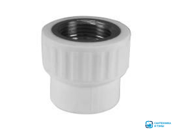Муфта переходная с внутренней резьбой VALFEX 20-1/2" белый