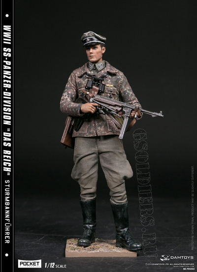 Военный 2-й танковой дивизии СС «Дас Райх» фигурка 1/12 POCKET ELITE SERIES WWII SS-Panzer-Division