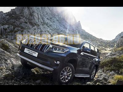 Защита переднего бампера d76 на Toyota Land Cruiser Prado 150 ( 2017-...)