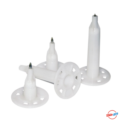 Тарельчатый дюбель с гвоздем для монтажа теплоизоляции GNIN-200-BT