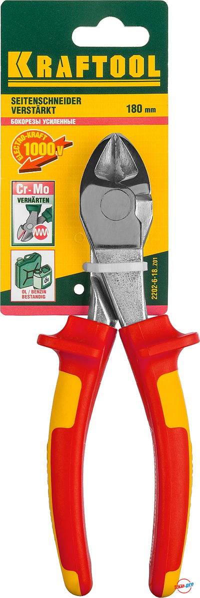Бокорезы диэлектрические усиленные 180 мм Kraftool 2202-6-18