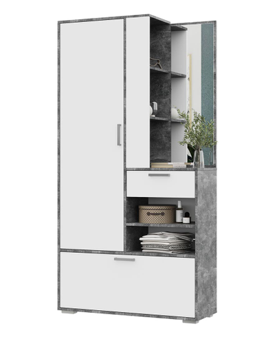 Денвер Прихожая 1000х2020х355 Ателье светлое/Белый