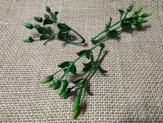Искусственная добавка зеленых цветочных бутонов, высота 7 см, цена за 1 шт