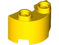 Cylinder Half 1 x 2 x 1, Yellow (68013 / 6311385)