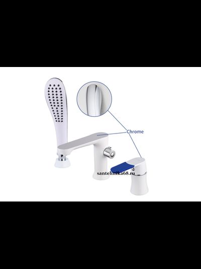 Смеситель врезной для акриловых ванн FRAP F 1134 L ТРОЙКА