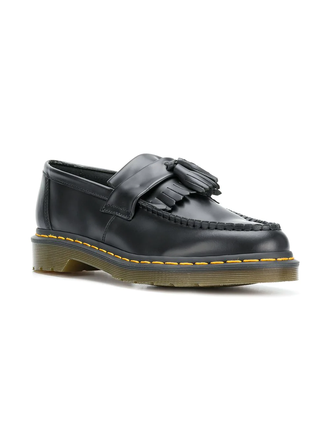 Лоферы Dr.Martens с бахромой черные