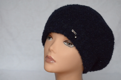 Vizio Италия 6405 берет синий без страз фото