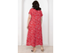 Женское летнее платье А-образного силуэта арт. 6026 (цвет красный) Размеры 48-62