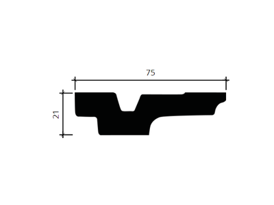 Карниз 1.50.266 - 21*75*2000мм