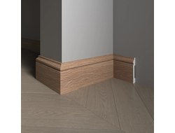 Напольный плинтус Decor-Dizayn 005-90SH, влагостойкий, ударопрочный, 2,4 метра