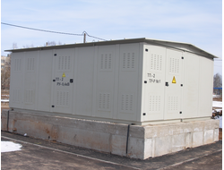 Двухтраннсформаторная КТП в металлическом корпусе