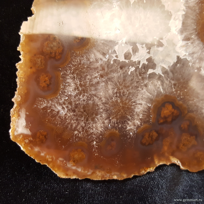 Агат - полированный спил 115*107*32мм