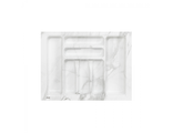 Лоток для столовых приборов  MARBLE 540х430 мм, бело-серый мрамор