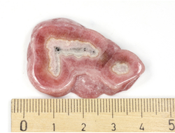Родохрозит срез полированный с двух сторон, Аргентина (41*28*6 мм, 18,2 г) №25706