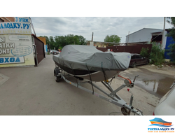 Тент на лодку ВОЛЖАНКА 5.0 FISH- 2020 (с леерами на носу)