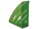 Лоток вертикальный для бумаг BRAUBERG "Office style", 245х90х285 мм, тонированный зеленый, 237284