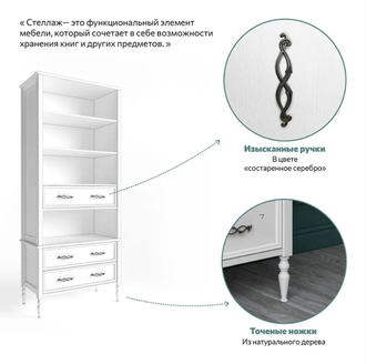 Аврора Стеллаж широкий