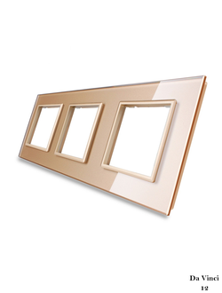 Рамки для розеток тройные 4 цвета