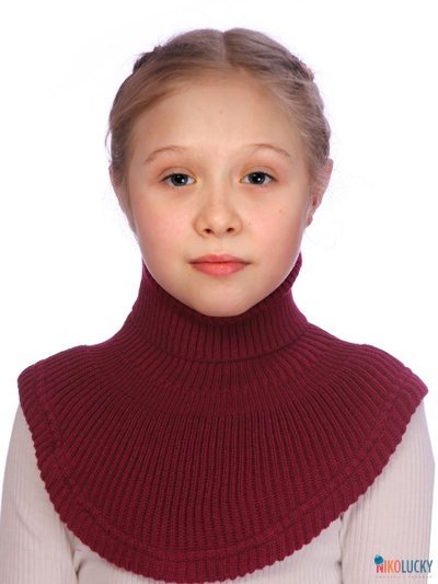 Манишка  21-32, цвет малиновый р. 1( универсальный от 1 года)