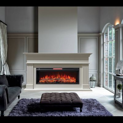 Линейный электрокамин Бруно WT с очагом Joker 45