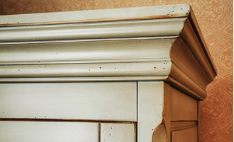 Витрина винтажная с двумя ящиками.