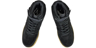 Nike Air Force 1 High замшевые черные