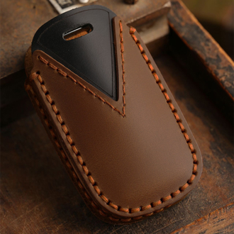 Коричневый чехол для ключа Kia Carnival 3, Sedona 3 (2014+)