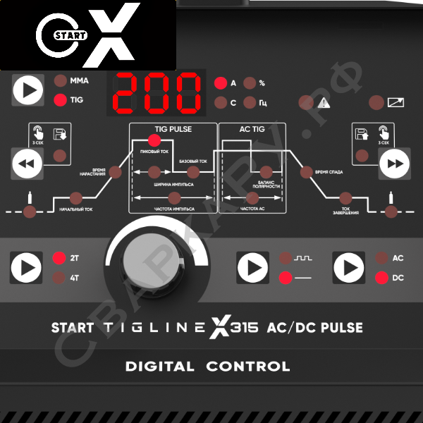 Установка для аргонодуговой сварки Старт TigLine X315 AC/DC Pulse