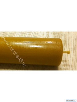 Свеча желтая цилиндр 10 см (6 ч. горения).