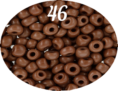 Бисер Zlatka 8/0 10гр цвет № 0046 шоколадный