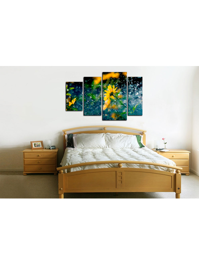 Модульная картина "Летний дождь"