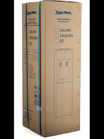 Кулер для воды Aqua Work 16-LD/EN бело-красный, с нагревом и с электронным охлаждением