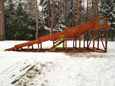 Зимняя горка "IgraGrad Snow Fox", скат 10 м