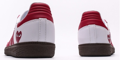 Кроссовки Adidas Samba x Comme Des Garcons Heart Pink White