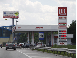 Реклама на АЗС в районе Выхино-Жулебино