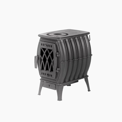 Печь отопительно-варочная Бахта черная до 180 м3