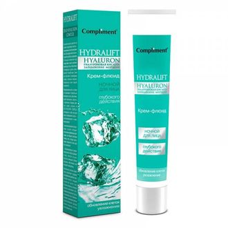 Compliment HYDRALIFT HYALURON Ночной КРЕМ-флюид глубокого действия для лица 50 мл vv yy zz rr