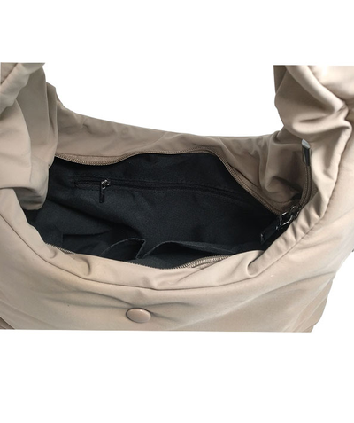 (АРТИКУЛ: 9535/09) СУМКА ЖЕНСКАЯ, НЕБОЛЬШАЯ, ТЕКСТИЛЬ, БЕЖЕВАЯ,  РЕМЕНЬ ЧЕРЕЗ ПЛЕЧО