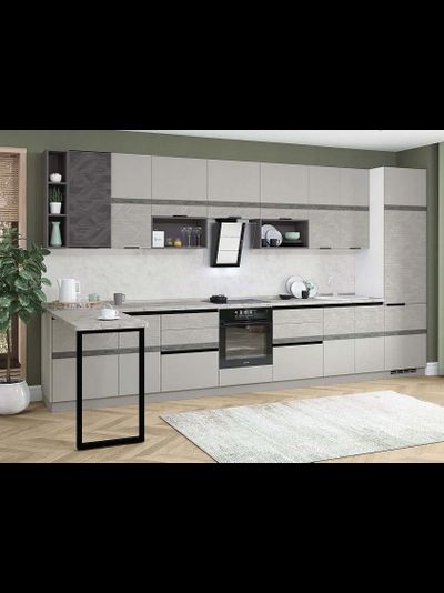 Кухонный гарнитур Бостон размер 150х422 см