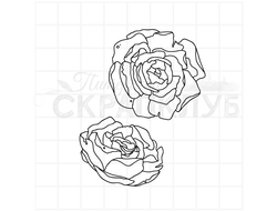 штамп Цветы розы
