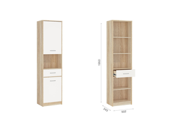 Шкаф-Пенал 2д1ящ Дуб Сонома