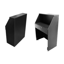 Тучков шоп. Торговое оборудование. Ресепшн. Стойка-ресепшен Мини черного цвета