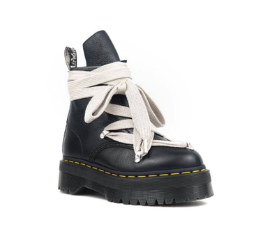 Ботинки Dr. Martens 1460 x Rick Owens Pent Leather Platform Boot Black Lunar