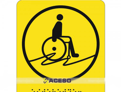 Г-15 Пиктограмма с дублированием информации по системе Брайля. Осторожно! Скользкая дорога, полноцве