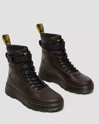 Dr Martens ботинки Combs коричневые женские зимние