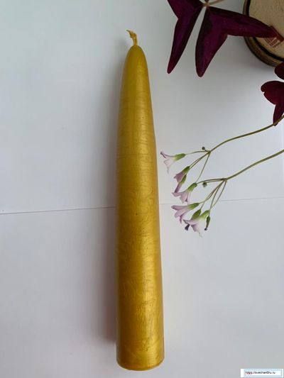 Свеча золотая Алтарная большая (до 9ч. горения).