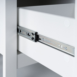 Сага Тумба 3 ящика 1312х622х414 белый/ясень